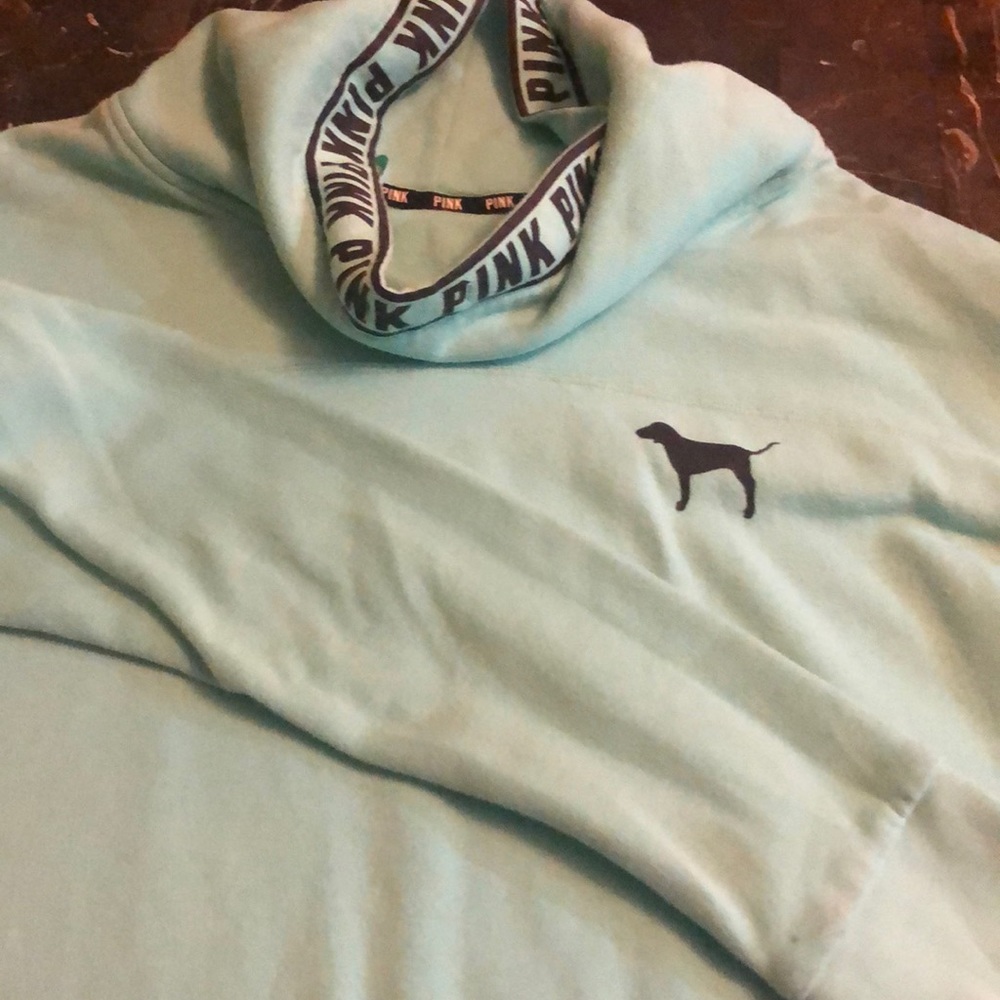 Mint “pink” hoodie L
